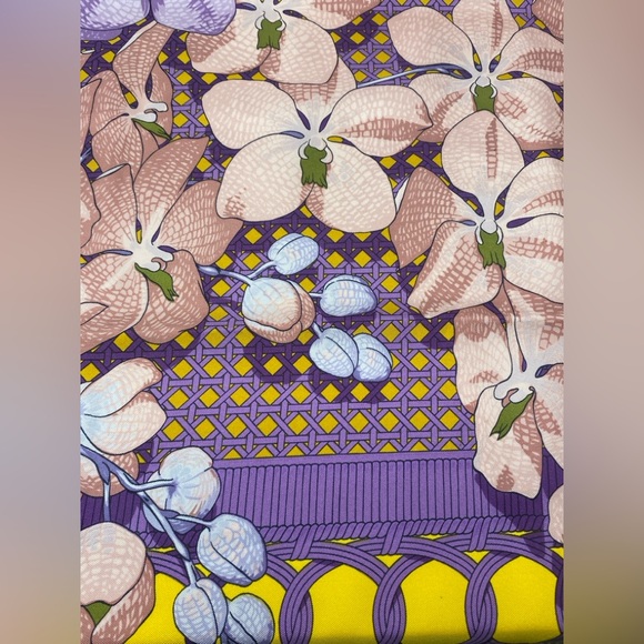 Hermes Vintage Silk Scarf Souvenirs D’Asie Carre 90 By Vladimir Rybaltchenko - Picture 6 of 16